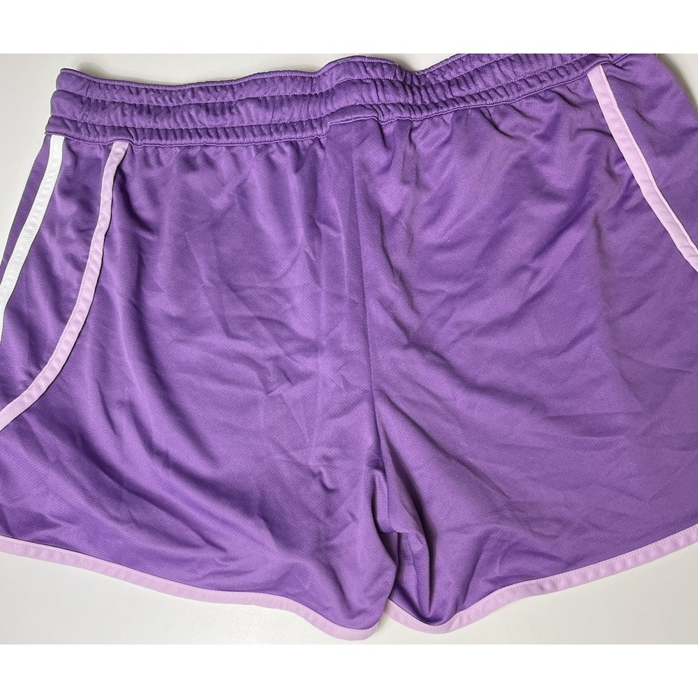 Adidas Shorts Women X-Large Running Purple Elastic Waist Drawstring Lightweight‎ - Picture 4 of 6